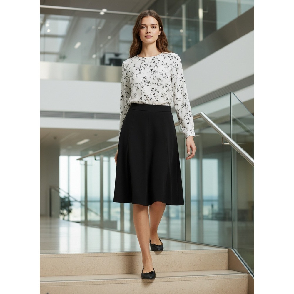 Alfani Black A-Line Midi Skirt